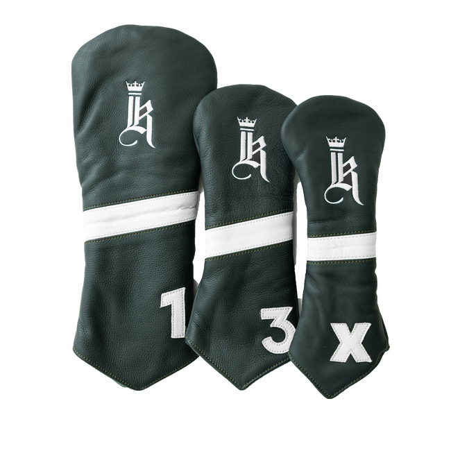 Tilted Head Cover, Green / White