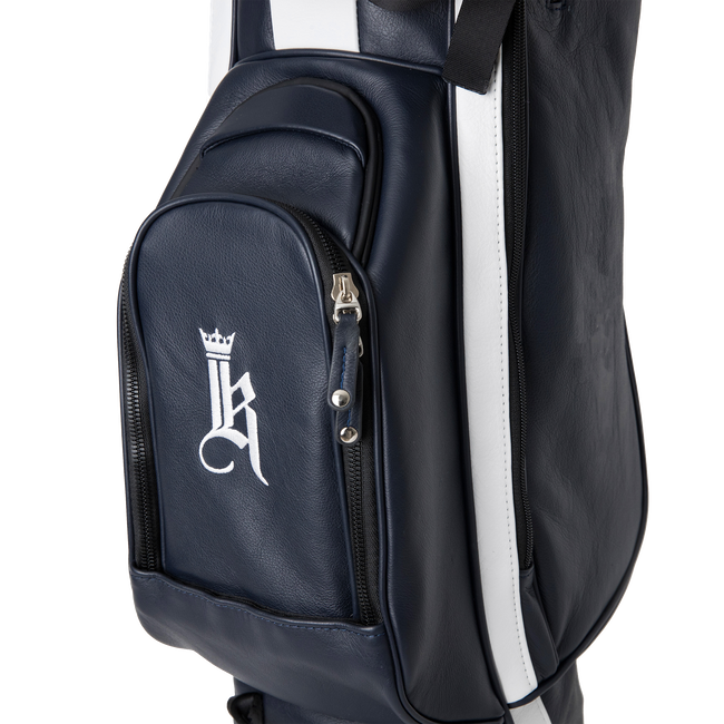 The Links Stand Bag, Navy / White