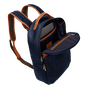 Crown Backpack, Navy / Tan