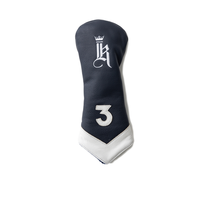 Chevron Headcover, Navy / White