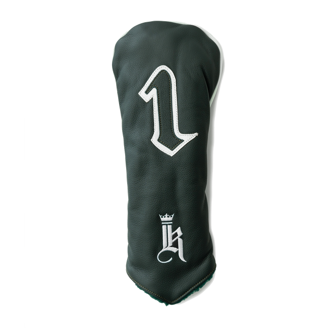 Retro Head Cover, Green / White