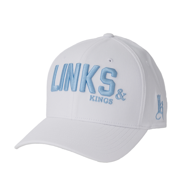 Links &amp; Kings Hat, White / Light Blue