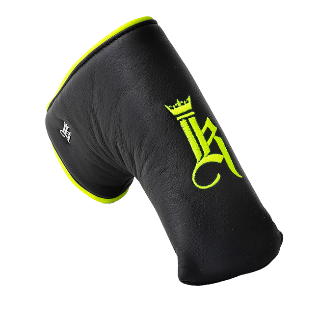 Piped Putter Cover, Black / Neon Yellow