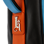 Monaco Stand Bag, Black / Orange / Sky Blue