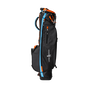 Monaco Stand Bag, Black / Orange / Sky Blue
