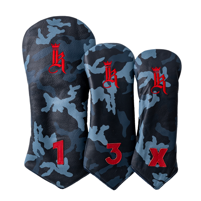 Camo Head Cover, Navy Camo