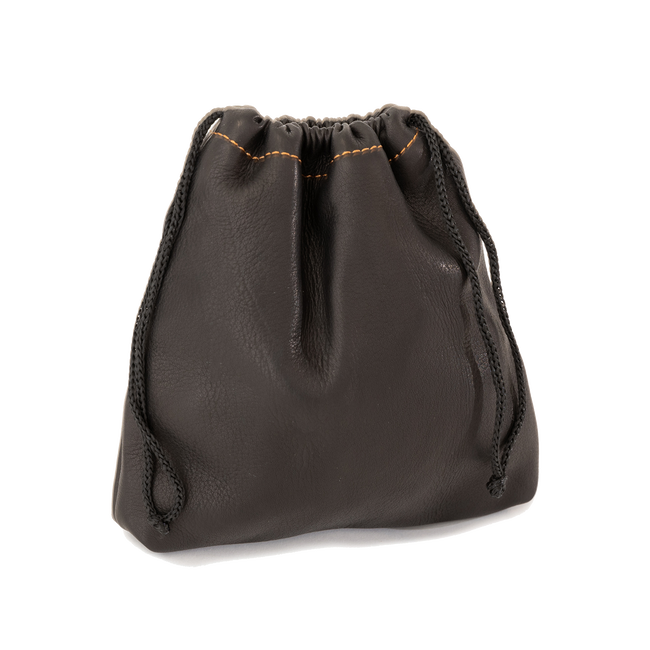 Leather Players Pouch, Crown Black