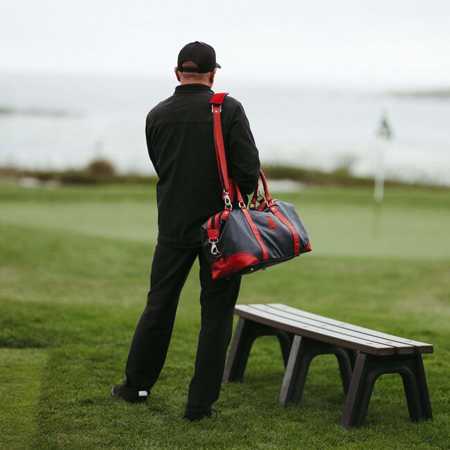 Links Duffel Bag, Navy / Red
