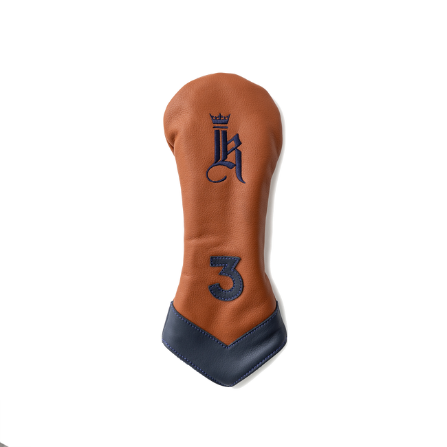 Chevron Headcover, Tan / Navy
