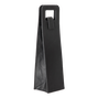 Leather Wine Single Carrier, Black