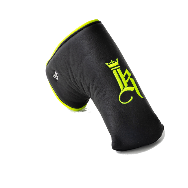 Piped Putter Cover, Black / Neon Yellow