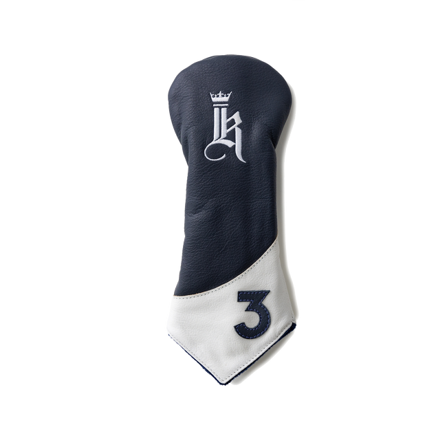 Curve Head Cover, Navy / White