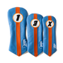 Racer Head Cover, Sky Blue / Orange/ White