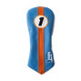 Racer Head Cover, Sky Blue / Orange/ White