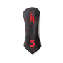 Diamond Headcover, Black / Red Stitch