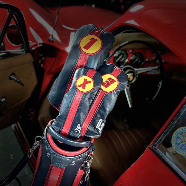 Racer Headcover, Navy / Red/ Yellow