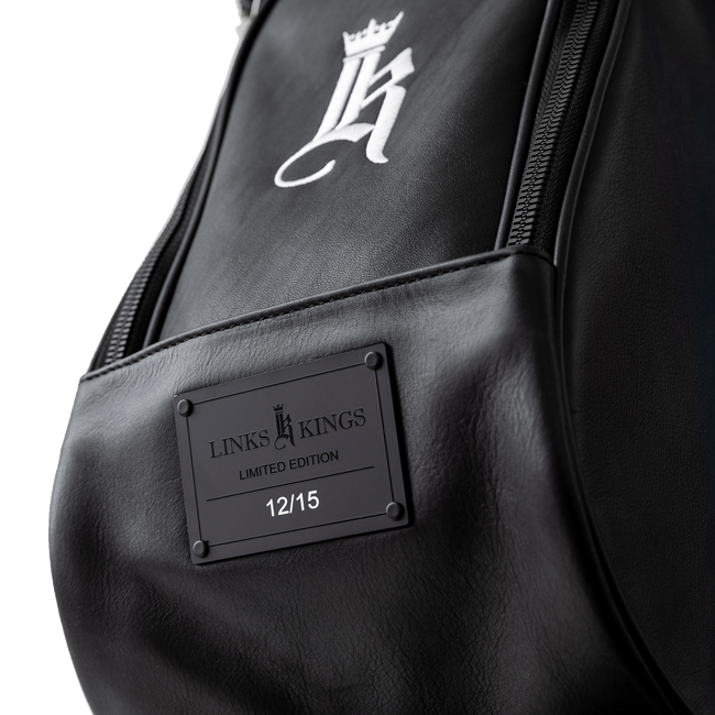 Monaco Stand Bag, Black / Orange / Sky Blue