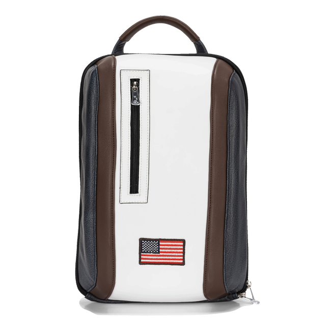 USA Special Edition Shoe Bag, Denim / White / Caf&eacute;
