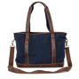 Waxed Canvas Tote, Navy