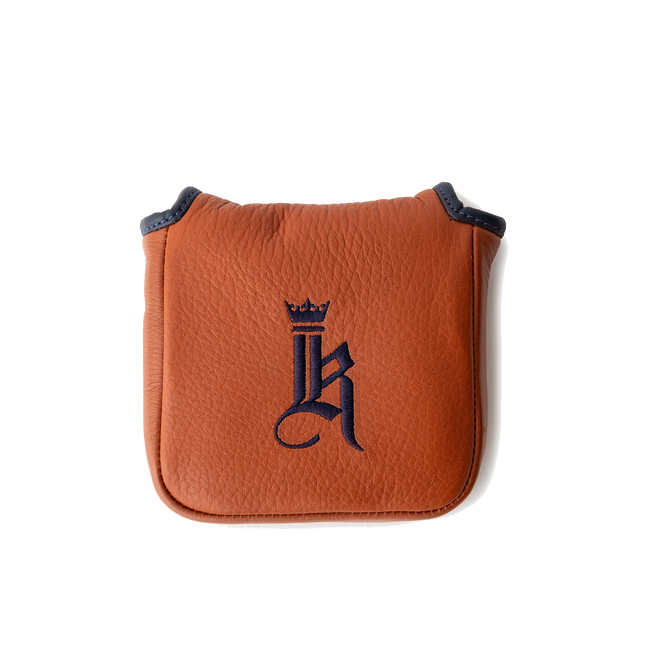 Square Putter Cover, Tan / Navy