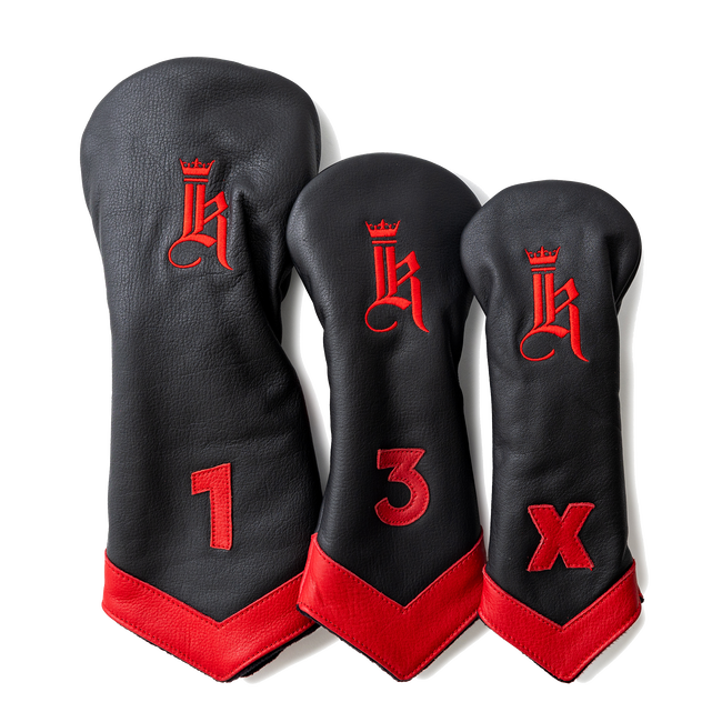 Chevron Head Cover, Black / Red