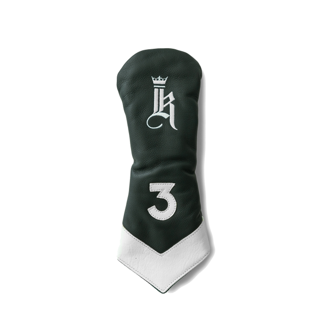 Chevron Headcover, Green / White