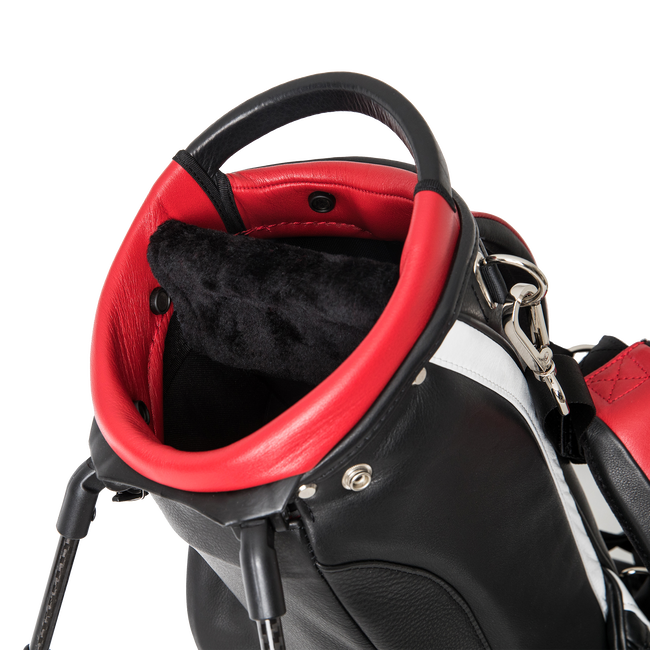 The Links Stand Bag, Black / White / Red