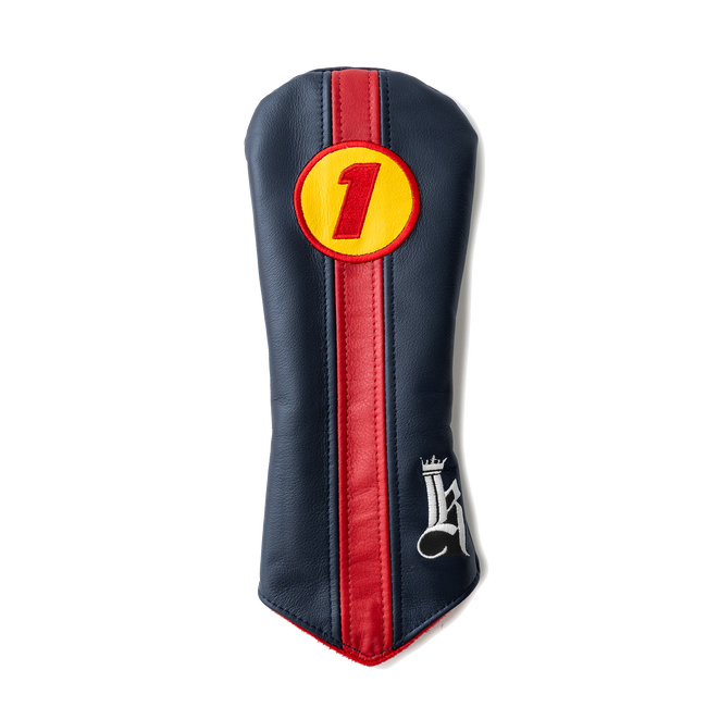 Racer Headcover, Navy / Red/ Yellow