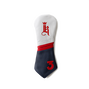 Tilted Head Cover, White / Navy