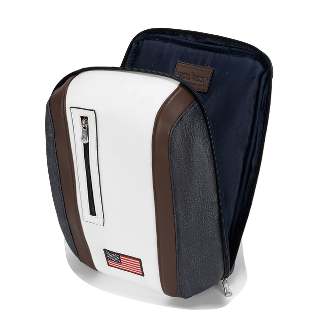 USA Special Edition Shoe Bag, Denim / White / Caf&eacute;