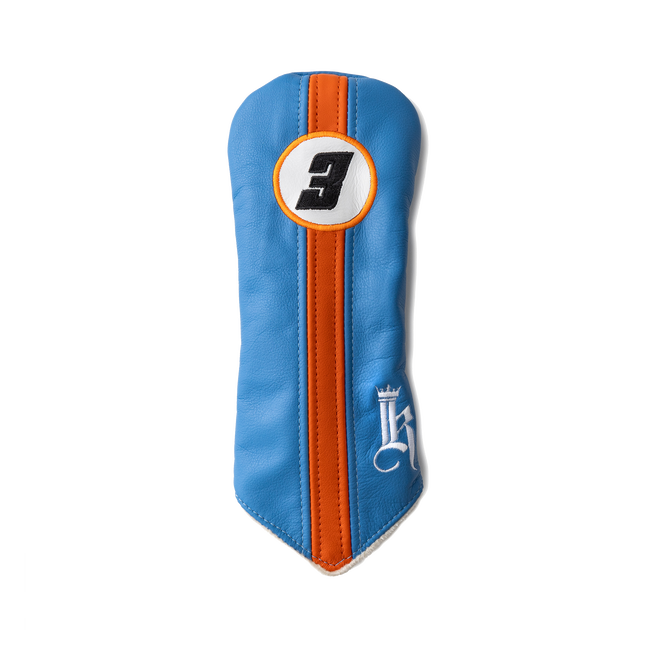 Racer Headcover, Sky Blue / Orange/ White