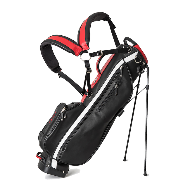 The Links Stand Bag, Black / White / Red