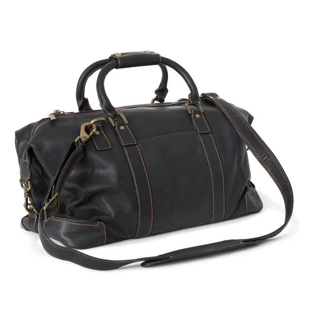 Highlander Leather Duffel, Black