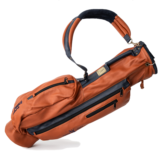 Links Golf Bag, Tan / Navy