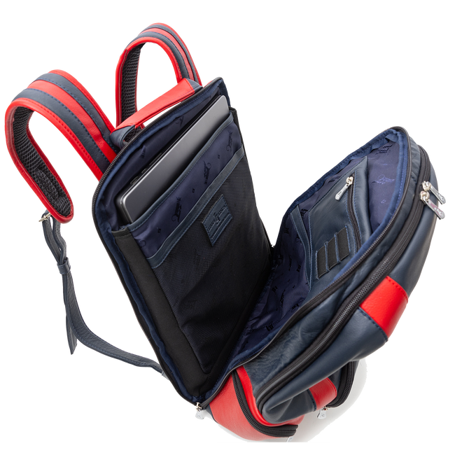 Links Backpack, Navy / Red