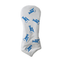 Dancing Head Cover, White / Light Blue