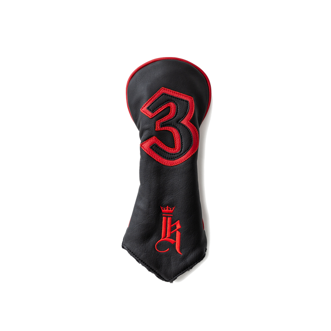 Retro Head Cover, Black / Red