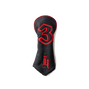 Retro Head Cover, Black / Red