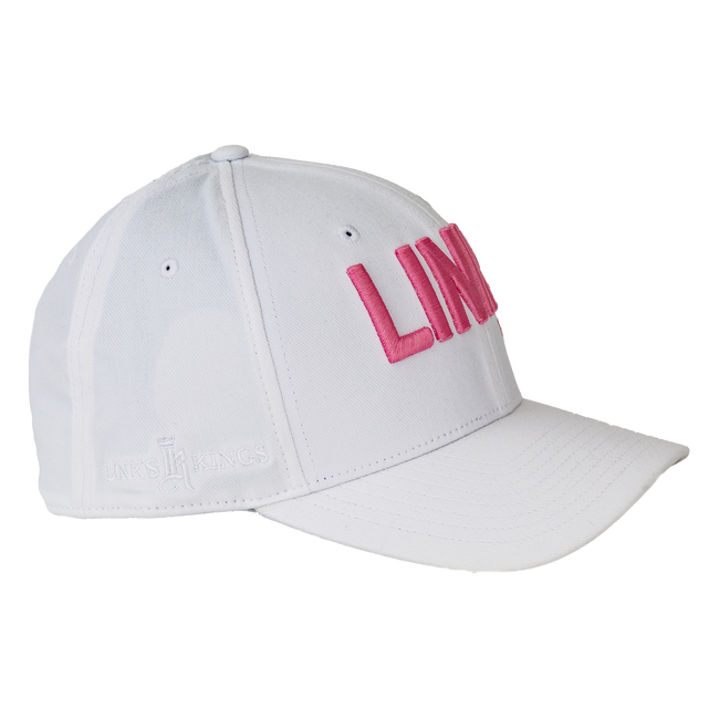 Links &amp; Kings Hat, White / Pink