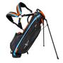 Monaco Stand Bag, Black / Orange / Sky Blue