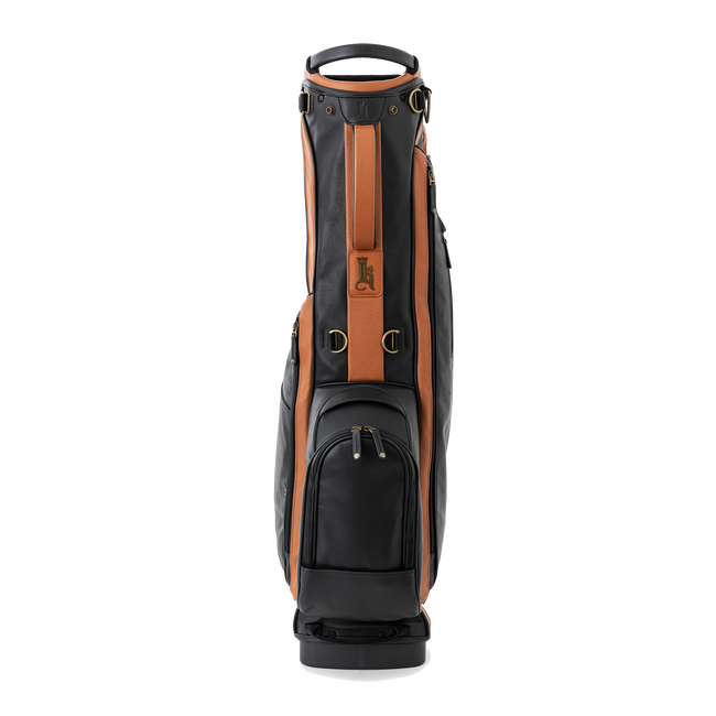 The Links Stand Bag, Black / Tan