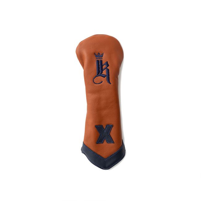 Chevron Headcover, Tan / Navy