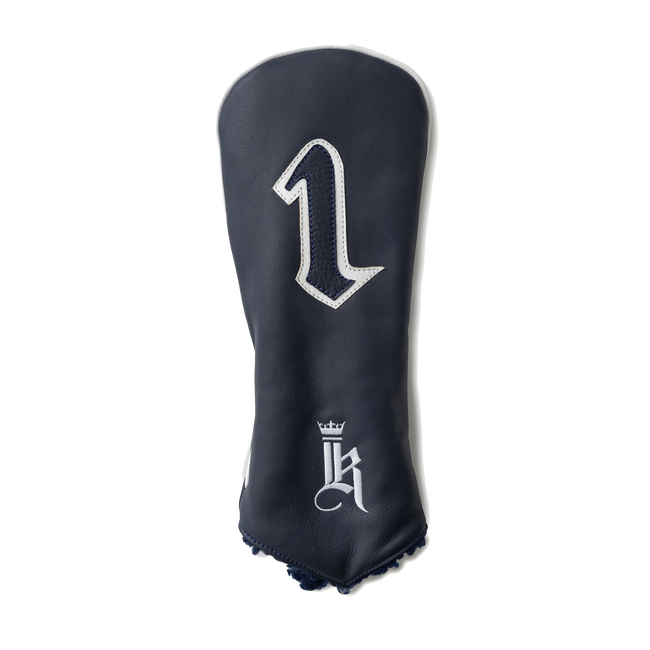 Retro Head Cover, Navy / White