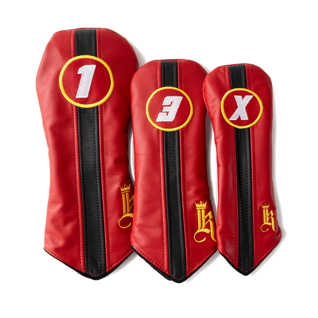 Racer Headcover, Red / Black/ Yellow