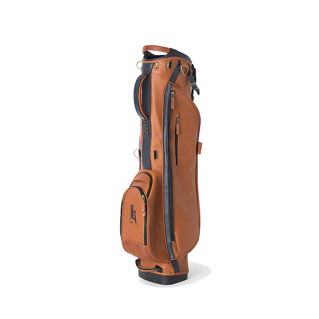 The Links Stand Bag, Tan / Navy
