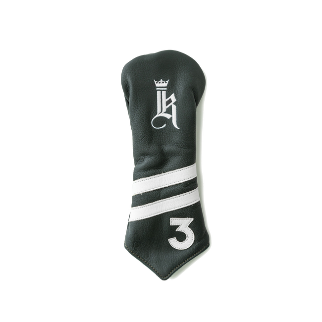 2-Stripe Headcover, Green / White