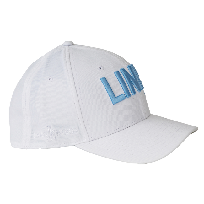Links &amp; Kings Hat, White / Light Blue