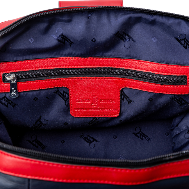 Links Duffel Bag, Navy / Red