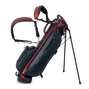 The Links Stand Bag, Navy / Red