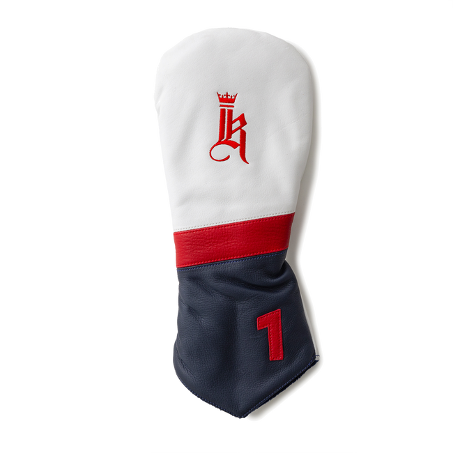Tilted Headcover, White / Navy